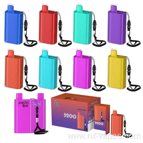 Wholesale Price RandM Squid Box 5200Puffs